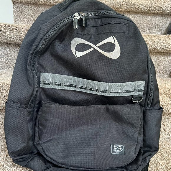 Nfinity Black Nylon Backpack. - Picture 1 of 12
